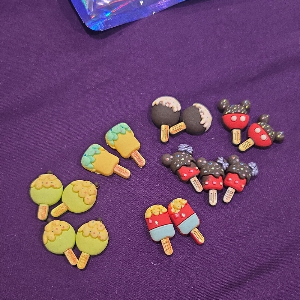 Colorful Ice Cream and Mickey Mouse charms 15pc set